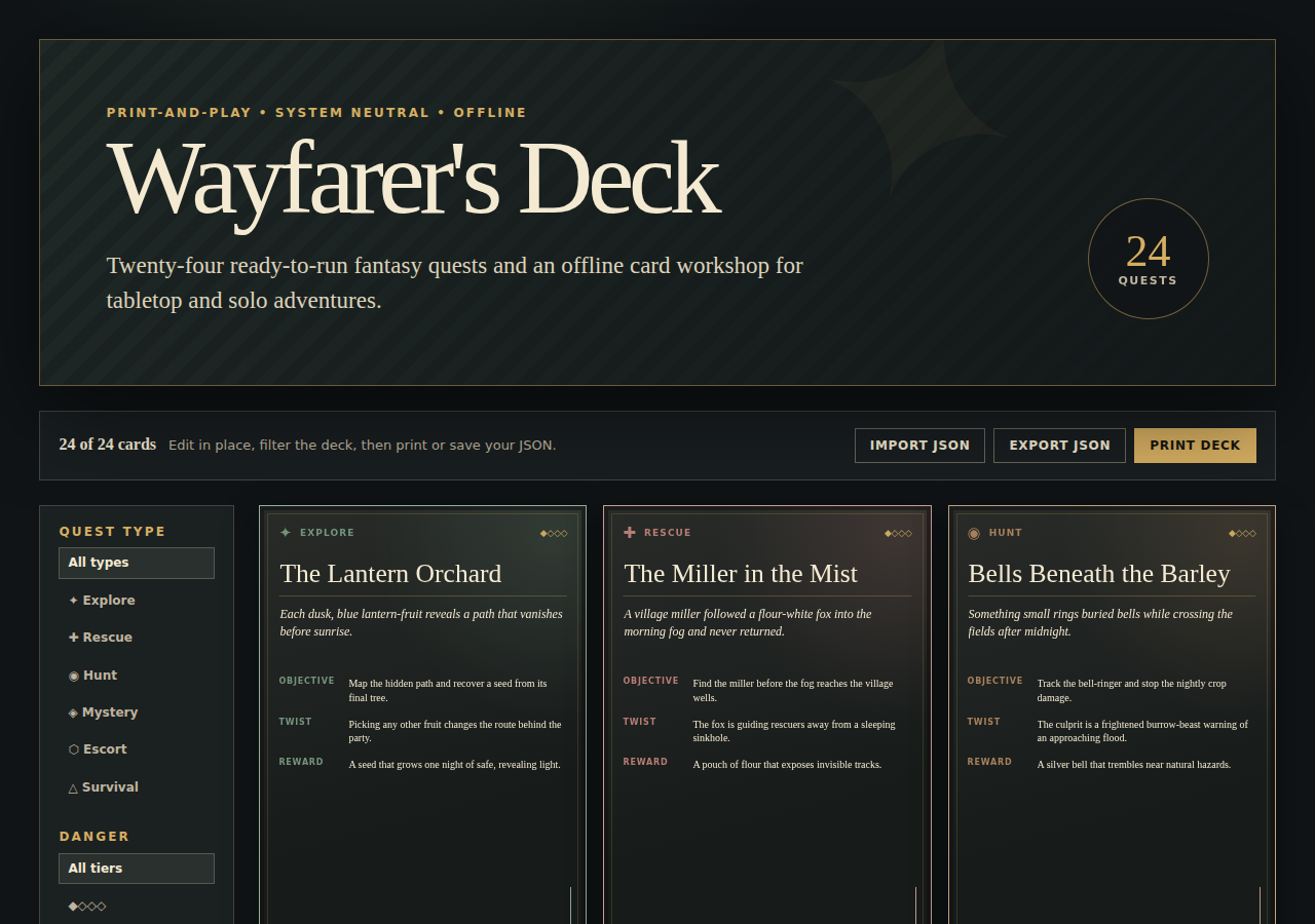 Offline deck workshop preview